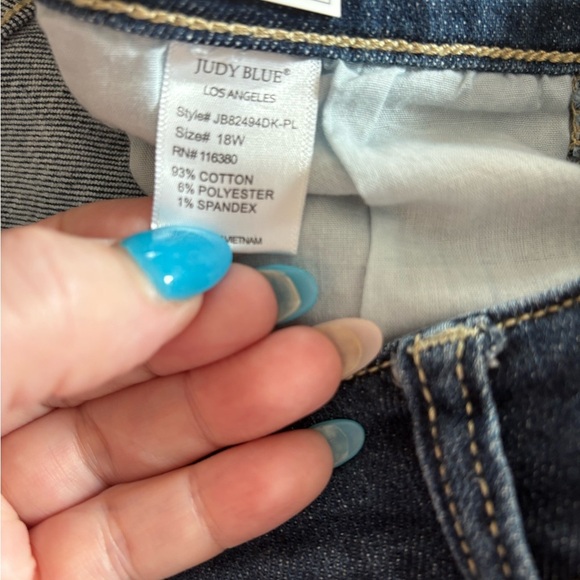 NWT Judy Blue Plus Size Road Tripping High Rise Front Seam Skinny size 18W - Picture 7 of 7